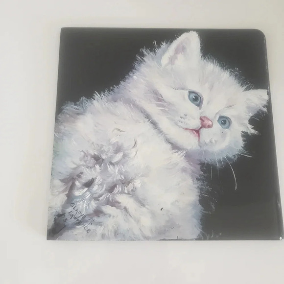 Vintage Gladys Laurence Lot of 2 Handpainted Dog / Cat Portraits. - Picture 4 of 8